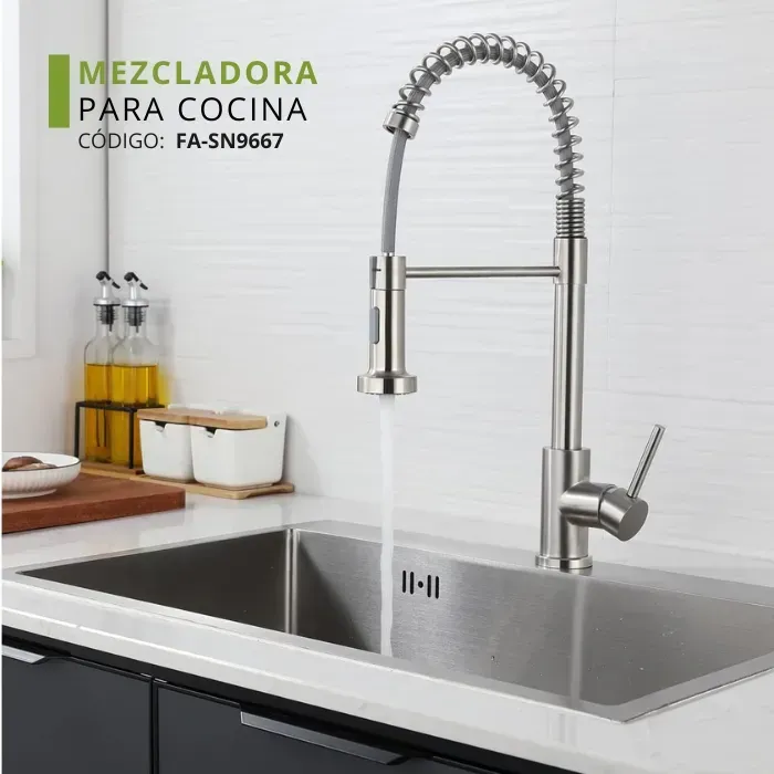 ImagMEZCLADORA-MONOCOMANDO-PARA-COCINA-EXTRAÍBLE-SATINADO-SEVILLA,1529518en 4