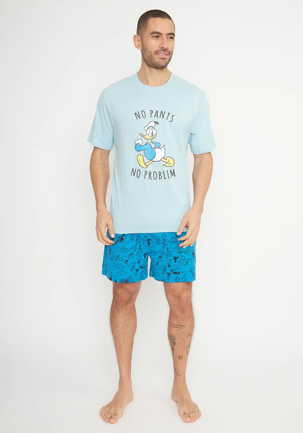 Pijama Short Algodón Pato Donald