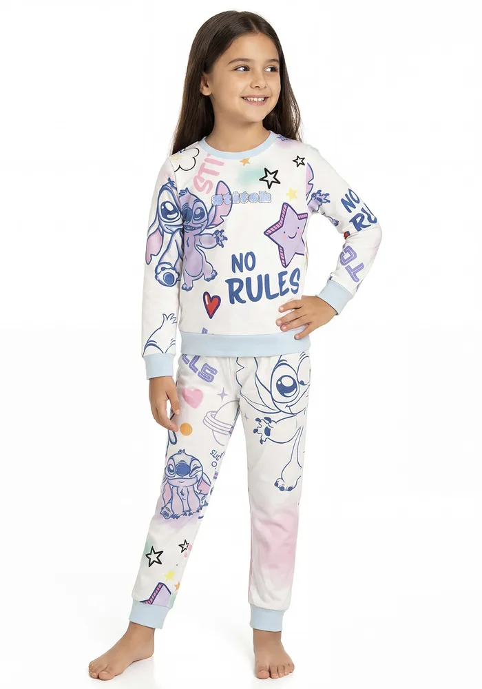 Pijama Pantalon Plush de Stitch