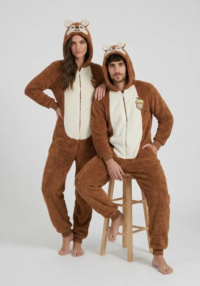 Pijama Enterito Coral Fleece Chip Y Dale
